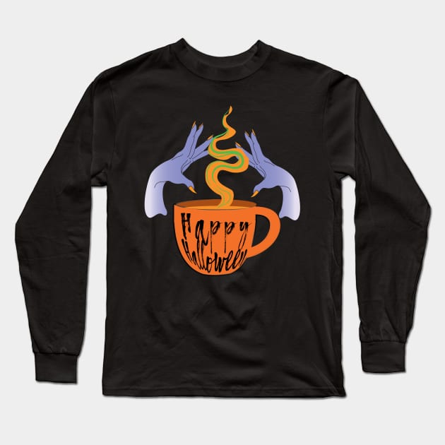 Witches Hands Halloween Long Sleeve T-Shirt by emma17